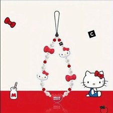 Hello Kitty Phone Bracelet Faux Pearl Beads New