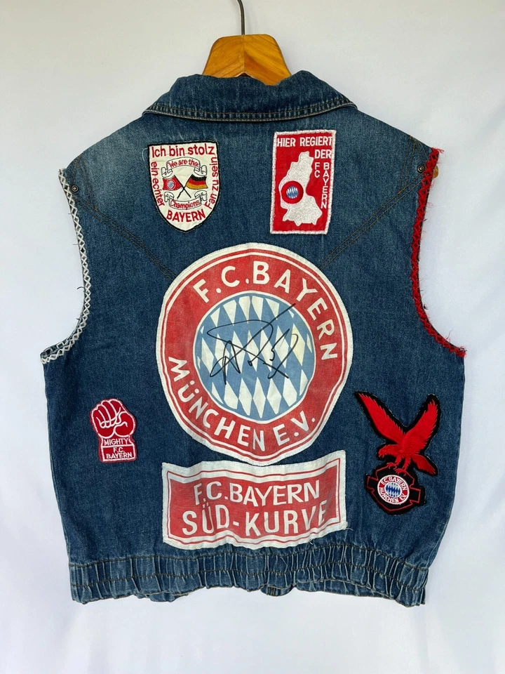 Chaleco aficionado vintage firmado por el FC Bayern Foto 4 de 4
