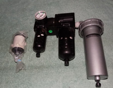 New Kuroda Parker FRL Assly B55-2G Regulator S105-4 Filter 1600DF-04 Lubricator