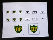 Matchbox Lesney Stickers / Decals for A1-b BP Petrol Pump & Sign