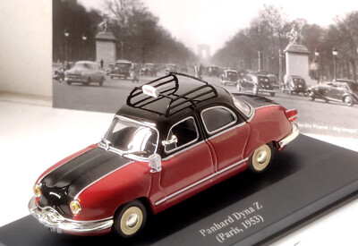 Ixo 1/43 Panhard Dyna Z Taxi (Paris 1953) Red