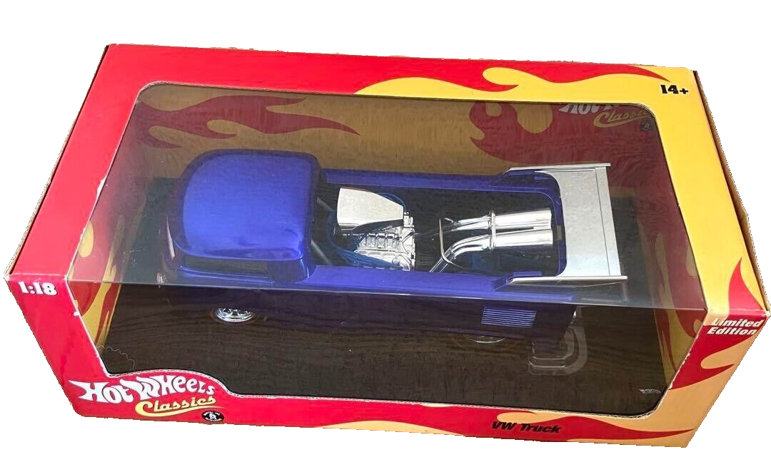 Hot wheels Classics 1/18 VW Truck Blue J2897 | eBay