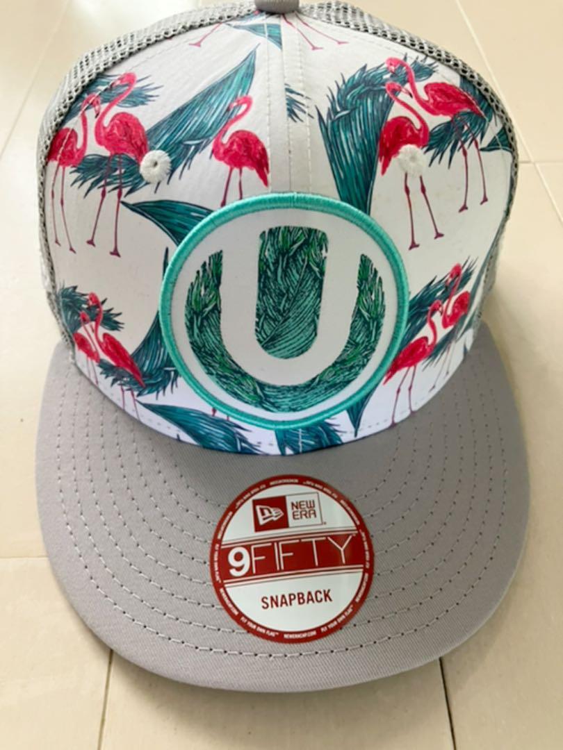 New Ultra Miami Music Festival Flat Brim SnapBack Baseball Hat Cap Burgundy Ultra Classic Hats – Ultra Merchandise main image 2