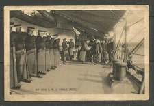 ⭐⭐OSBURGH – AUSTRIA. POSTCARD. KREIGSMARINE. SMS VIRIBUS UNITUS. RECEPTION OF A