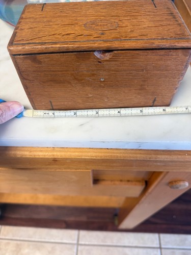 Antique Wooden Singer Sewing Machine Accessory Puzzle Box Roll-Out Patent 1889 - Picture 5 of 7
