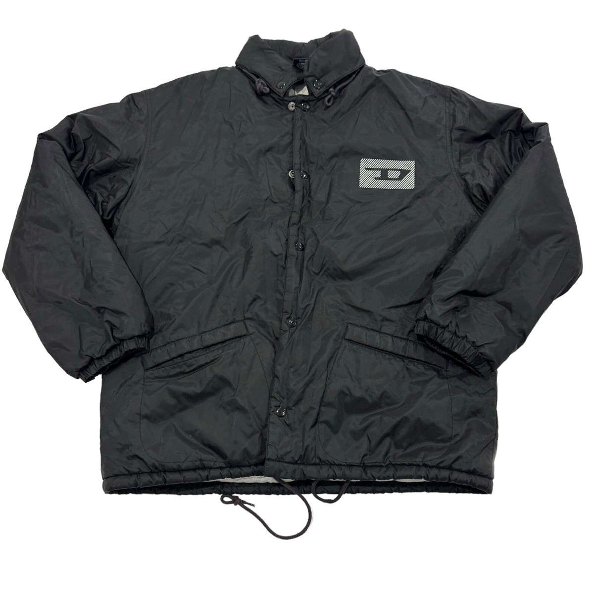 y2k✨️ 00s DIESEL バックロゴ ジップアップ トラックジャケット ディーゼルのY2K ZIPアップジャケット | TikTok