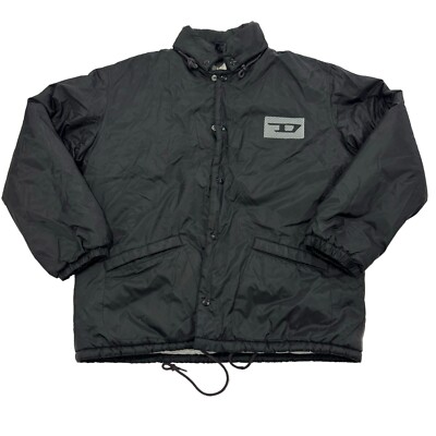 DIESEL ジャケット y2k ヴィンテージ スカジャン Vintage DIESEL Men's Logo Hooded Coach Jacket Lined Size