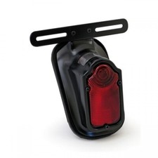 Fanale Posteriore Moto JMTBNO Con Porta Targa Laterale - Alluminio Impermeabile 12V Per Harley, Honda, Yamaha