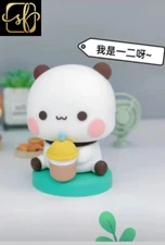 6Pcs Bubu and Dudu Anime Figure One Two Hobbies Cartoon Bear Animals Collectible