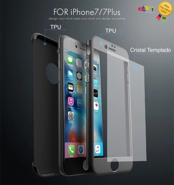 CUSTODIA per Apple iPhone SE 2022 Cover 360° + Pellicola VETRO Temperato 9H - Immagine 4 di 4