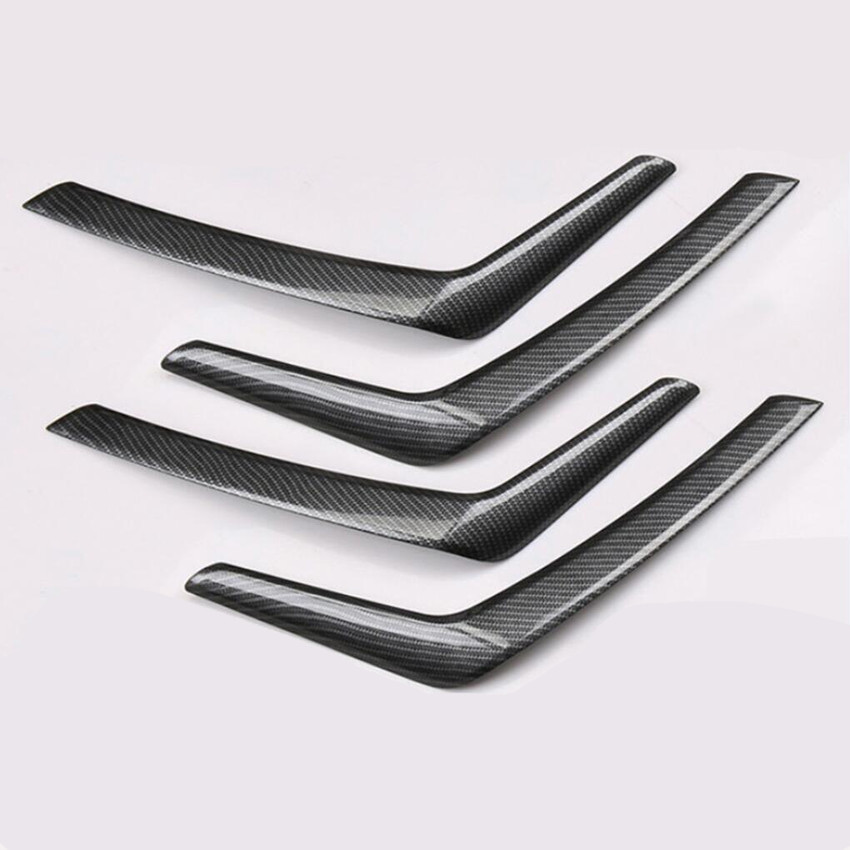 Carbon Fiber Inner Car Door Armrest Stripe Cover Trim For Toyota RAV4