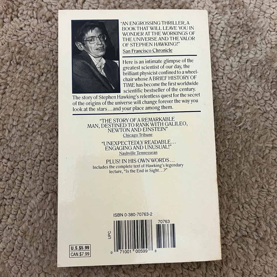 Stephen Hawking's Universe Science Paperback Book by John Boslough Avon 1989 - Image 2 of 4