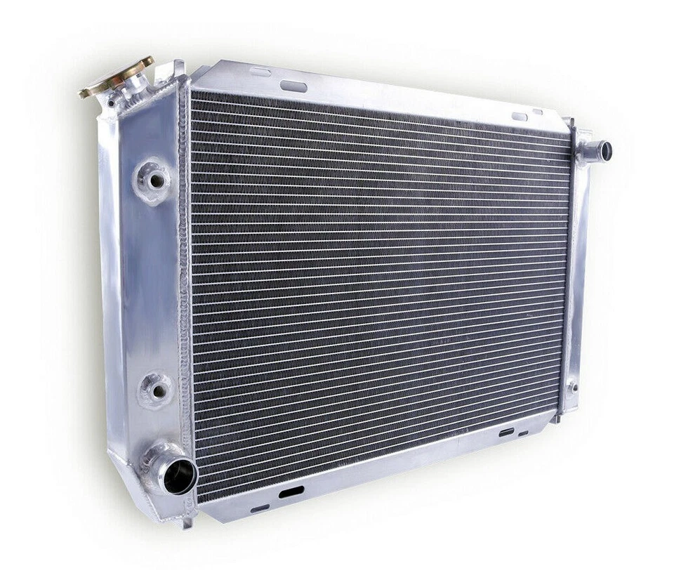 Radiador completo de aluminio de 3 filas para Ford Mustang GT/LX V6/V8 1979-1993 AT/MT Foto 2 de 4