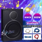 8" 800W Car Subwoofer Under-Seat Amplifier Speakers Audio Sub Woofer Slim Box