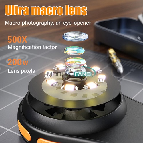 500X Digital Microscope 2.0inch 1080P Video Coin Microscop with Magnifying Glass - Picture 3 of 19