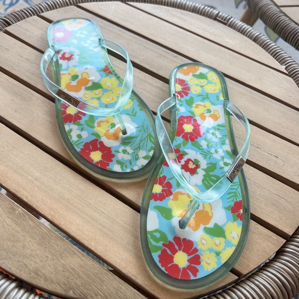 Lilly Pulitzer Pool Flip Flops FINAL SALE - Lilly Pulitzer Pool Flip Flop Chocolate My  main image 2
