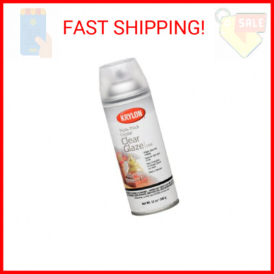 Krylon I00500A00 12-Ounce Triple Thick Clear Glaze Aerosol Spray,High-Gloss