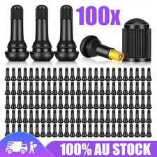 100PCS Car Auto TR 413 Snap In Tyre Tire Valve Rubber Tubeless Short Valve Stems