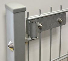 Doppelstabmattenzaun Torband Torbeschlag Umbaubeschlag Scharnier Zauntür Garten