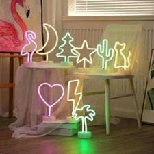 AMZER Neon LED Holiday Light with Holder Warm Fairy Decorative Lamp Night Light