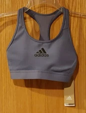 NWT Adias Sports Bra Don't Rest Alphaskin XS Mesh Back Orbit Violet GU7054 -3120