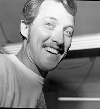 Vintage  Negative B&W Med Format Man Big Smile #355