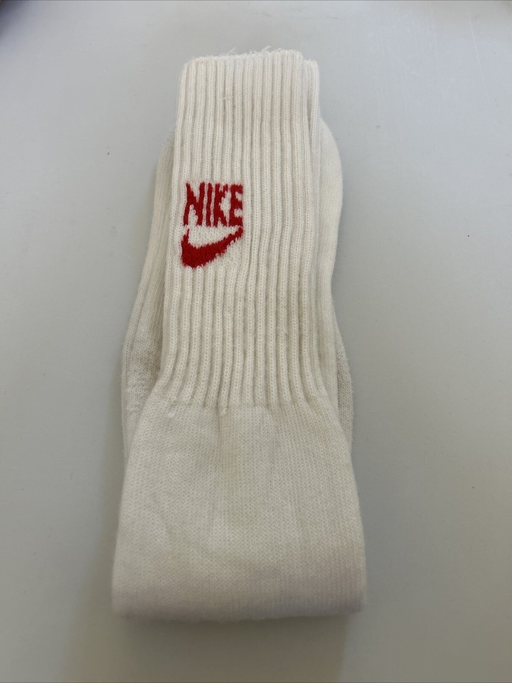 1980s Vintage Mens Red Nike Tube Sock Acrylic Blend eBay