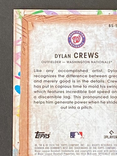 Dylan Crews 2024 Bowman's Best Showpieces #BS-5 - Picture 7 of 10