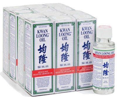 Kwan Loong Pain Relieving Oil 2 fl oz   12 Bottles | Aromatic Medicated Relief