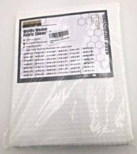 Barossa Design White Waffle Weave Fabric Shower Curtain 71" W x 72" L  NEW 