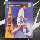 1998-99 Manolo Sanchis AUTO signed On Card Real Madrid