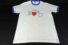 Vintage I Heart Hawaii Vintage T-Shirt USA Made 'Sattlerwire' Artist Signed Lg