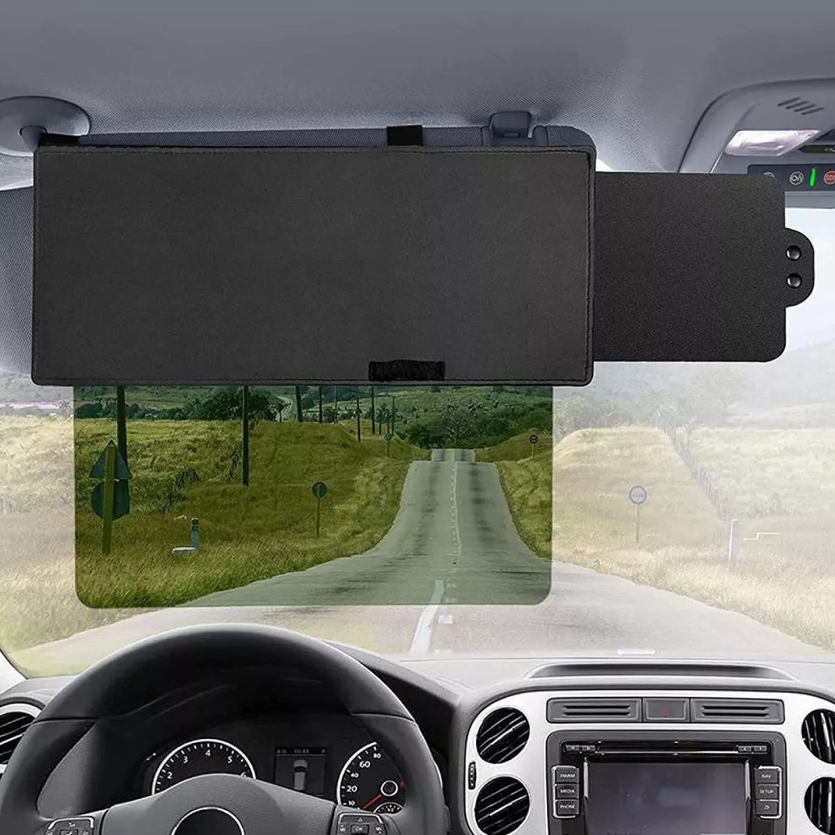 Trobo Sun Visor Extender, See-Through Adjustable Car Visor