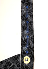 Civil War Suspender BLACK w/GRAY FLORAL Sewn on Period Hand Crank Sewing Machine — photo 4