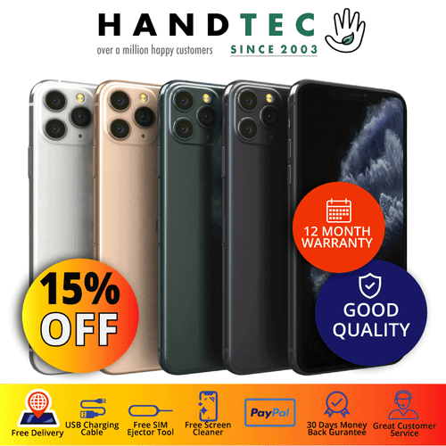 Apple iPhone 11 Pro Max 64GB 256GB 512GB, All Colours - UK Model - GOOD B+ - Picture 1 of 6