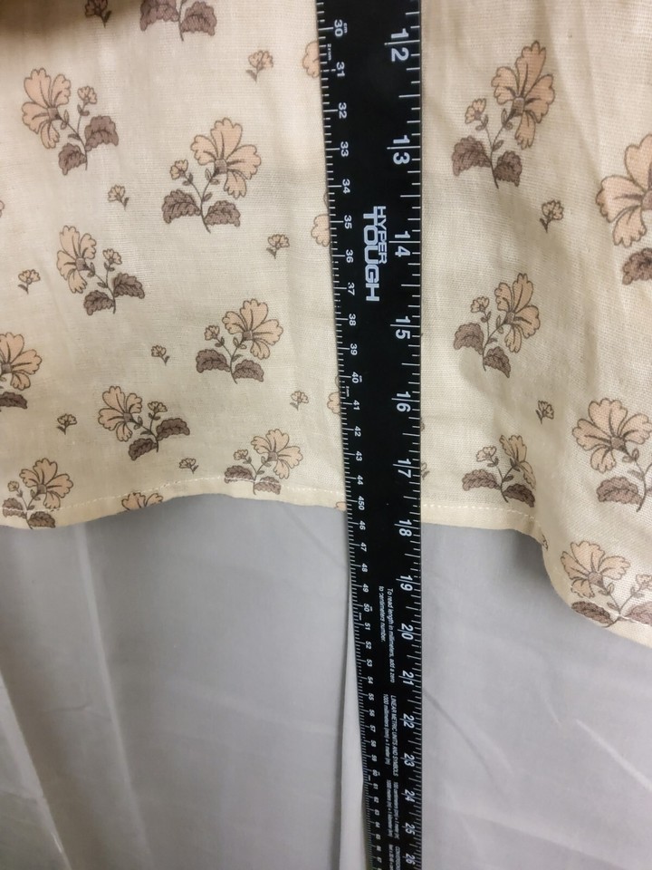 Riley + Cru Crop Top Beige Floral Shirt New With Tags Size XL eBay