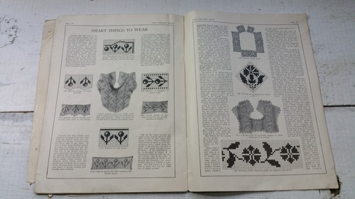 1915 Woman's Home Companion Handarbeit Filet gehäkelt Vintage Heft Muster Marvin - Bild 9 von 11