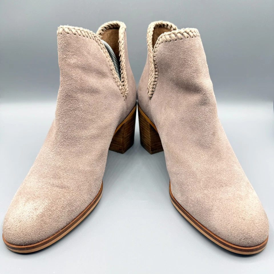 Botín trenzado Frye and Co Phoebe para mujer talla 8 lila gamuza recorte botín Foto 4 de 4