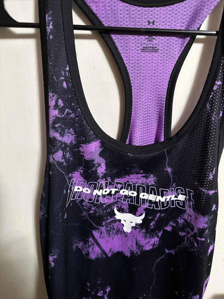 4-2025-Under Armour Men's Gym Project Rock Brahma Bull TANK TOP- 1370484-484-LG - Image 4 of 4