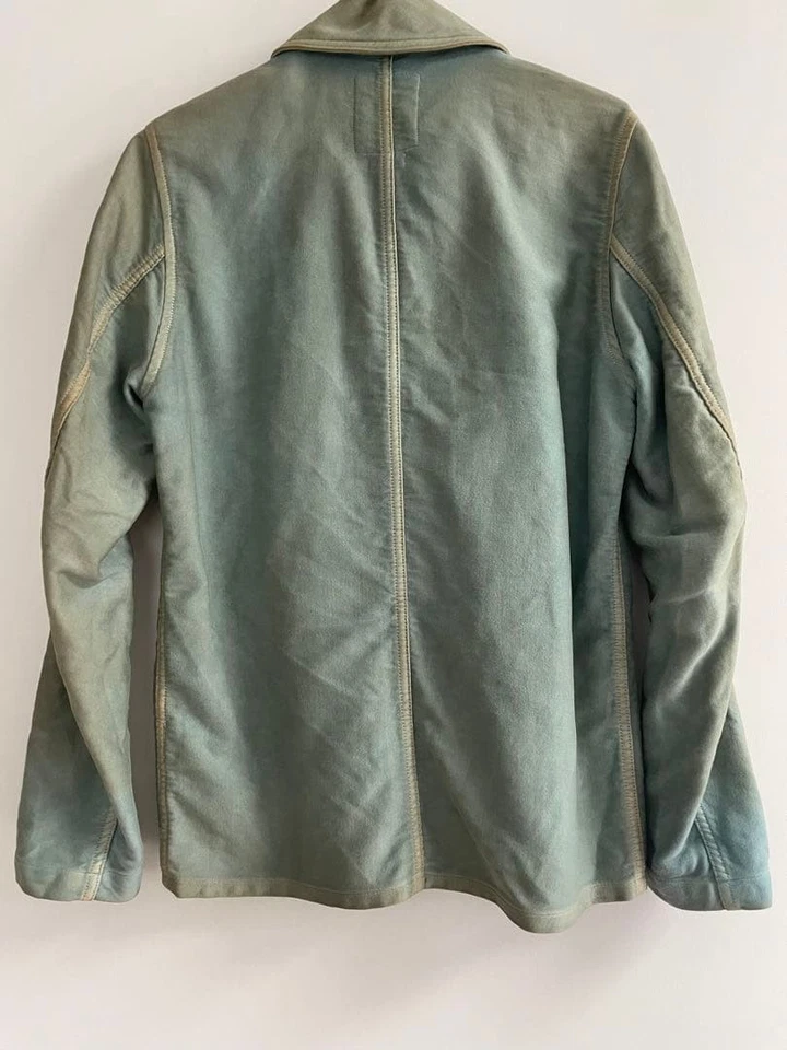 visvim Jacket Tailored Cotton Blue Solid Spring Autumn Winter Size S Vintage - Image 2 of 4