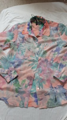 Laura Scott, Gr.36, Bluse, Langarm, sommerlicher Touch, mehrfarbig