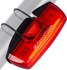 Bike Tail Light USB Rechargeable by Apace - Super Bright 100 Lumens LED Bicycle 