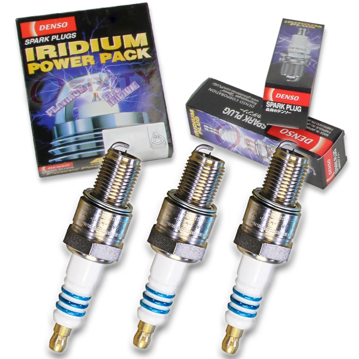 3 pc Denso Iridium Power Spark Plug for Yamaha MM700 Mountain Max 700 ym