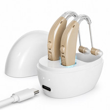 Rechargeable Hearing Amplifier BTE for Seniors Noise Reduction Pair