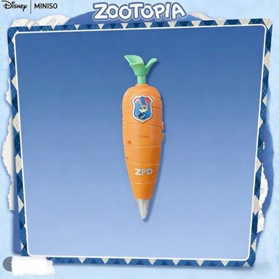 MINISO Zootopia Officer Judy Hopps Carrot Recording Ballpoint Pen Gift