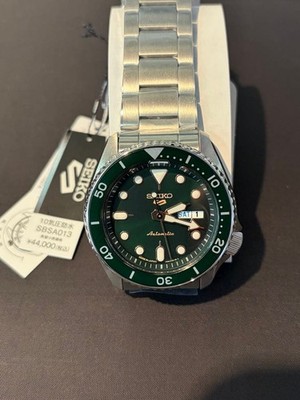 Seiko 5 Sports Green Men's Watch - SBSA013 for sale online | eBay