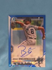 2021 Bowman Sapphire Edition - Chrome Prospects Auto - Breidy Encarnacion /150