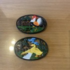 Lot De Deux Dessous De Plat En Fonte Thème Ferme 21x14 Cm Ref Gd2 