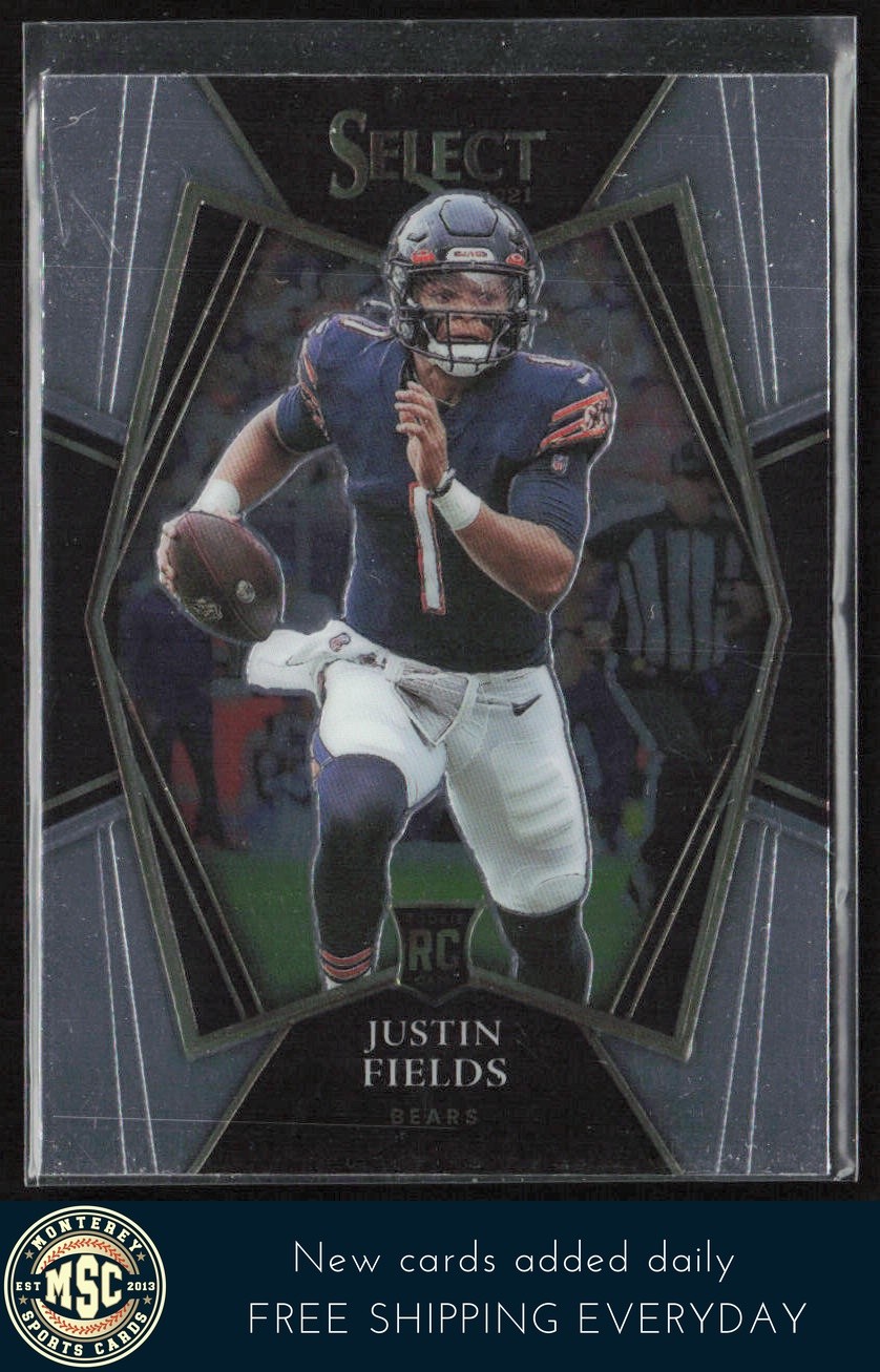Justin Fields 2021 Panini Select #150 RC Chicago Bears