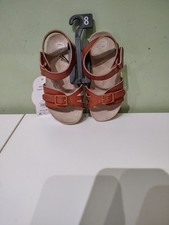 NWT Wonder Nation Brown Girls Toddler Sandals Size 8 Shoes Bows Summer Spring